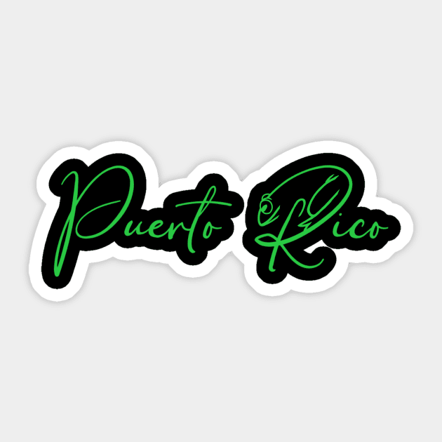 Puerto Rico Sticker by AndrewKennethArt